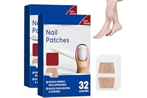 BUKBAS 64 Stück Zehennagel Behandlung, Nagelpflege Pflaster Patch, Nagelgraben Reparaturpflaster, Mehrzweck-Zehennagelreparatur-Pads, Für Gesunde und Glatte Nägel