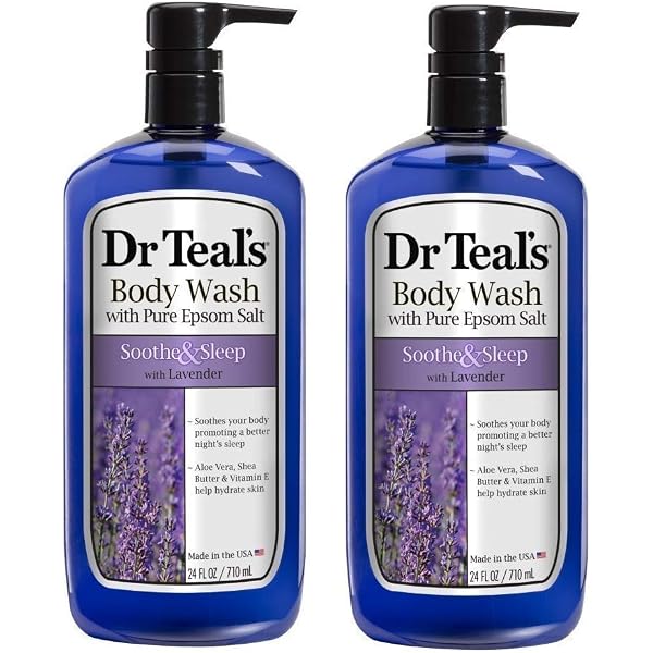 Dr Teal's Bittersalz Schaumbad – 34 Unzen (ca. 964 Ml), Mit ätherischen Ölen & Rosa Himalaya-Salz