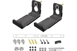 Aetubree Soundbar-Halterungen unter TV, Soundbar-Halterung Universal-Lautsprecherhalterung Regal einstellbar (86-147 mm) für Samsung, Vizio, Lg, Sony, JBL, Bose Soundbar-Halterung