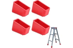 APKPESTERML 4Pcs Pies De Escalera, Protectora Pies Escalera Tapas de Repuesto Cubiertas de Goma Antideslizantes Piezas Universales Juego De Almohadillas De Goma Para Escaleras TelescóPicas Escaleras En Espiga