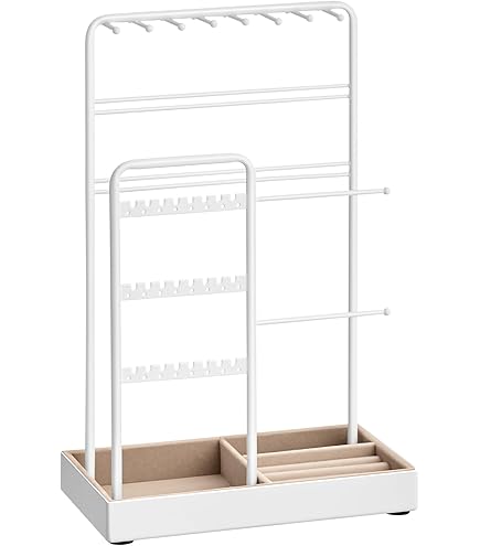 Sleutelhanger Display Stand - Ketting Display Stand Houder, Tafelblad Sieraden Organizer Stand | 360 Graden Rotatie Display Houder, Multifunctionele Sieraden Stand Rack, Compacte Sieraden Houder voor