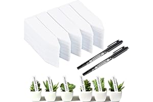 ELNLE Stecketiketten Pflanzen 500 Kunststoff Pflanzenschilder zum Beschriften Pflanzenstecker für Draussen Wetterfest Gartenetiketten Pflanzen Etiketten(10 x2 cm)