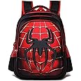 AM ANNA Boy's Cool Cartoon 3D Marvel Heroes School Backpack Rucksack (New Spider Man)