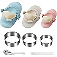 8Pcs Dumpling Maker, Dumpling Press 3 Sizes Empanada Maker, Dumpling Mold Manual Chinese Dumpling Cutter, Empanada Press for Kitchen Home Family Gathering Picnic