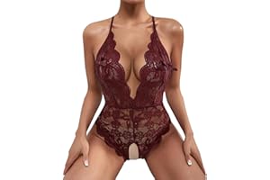 Zilosconcy Nachtwäsche Sexy Damen Push Up BH + Panty Damen Unterwäsche Lingerie Damen Sexy Nachtwäsche Sexy Dessous Damen Für Sex Verführerische Reizvoll Babydoll Sexy Reizwäsche Spitze Bodysuit