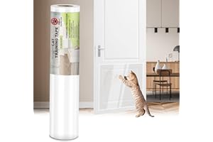 CORKAS Protezione Divano Graffi Gatto 30CM*5M, Antigraffio Gatto Divano, Protezione Antigraffio Porte Cani, Proteggi Divano Gatti Graffi, Autoadesive Trasparente PVC per Divano/Porte/Muro