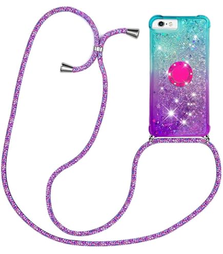 Foonary Case With Rope For Apple IPhone 13 6.1 Inches, Hanging Strap With Aesthetic Motif Adjustable Necklace Chain Lanyard Case, Silicone Anti-Shock - View #3