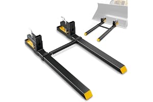 VEVOR 60" 4000 lbs pallgafflar med justerbar stabilisatorstång för lastmaskin, skopa, glidstyrd traktor