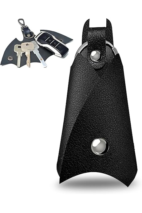 Portachiavi Batman In Pelle - Borsellino A Forma Di Pipistrello Per Chiavi Auto, Unisex E Universale - Foto 11
