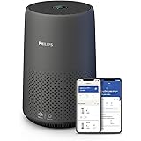 Philips Serie 800i purificatore d'aria compatto, 49m2, filtro HEPA e carbone attivo, rimuove fino al 99,5% delle particelle e