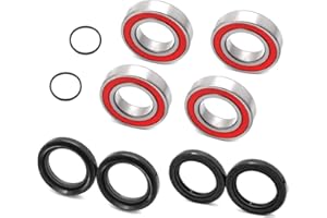 Mabutingti Roulements de roue avant et joints pour Yama-ha Big Bear 350 400 Grizzly 350 400 450 Kodiak 400 450 Wolverine 350 450 Rhino 450 660 700