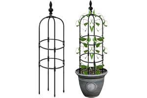 Stronrive Rankhilfe Obelisk - Metall Garten Rankhilfe Pflanzenstützen Rankkäfige Rankhilfe Für Pflanzen Kletterturm Für Blume Rankhilfen Für Kletterpflanzen Spaliere Und Rankhilfen Für Rosen, Reben