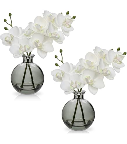 Oairse 2 pezzi fiori artificiali di ortensia stampa 3D Real Touch fiori Oairse 2 pezzi fiori artificiali di ortensia stampa 3D Real Touch fiori