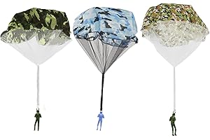 COUDUAN 3PCS Parachute Toy, Toy Soldiers Parachute,Hand Throwing Plastic Mini Parachute Soldier Figures Toys for Girls And Boys,Outdoor Children's Craft Creative Games for Parachute Gifts（Camouflage）