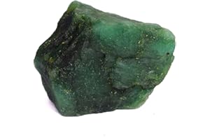 GEMHUB Natural Raw Emerald Green Gemstones for Jewelry Making 10-1000 Carat Crystals and Healing Stones | Rough Emerald Gem Stones