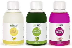 WINWINCLEAN winwin clean Systemische Reinigung - 3ER SET 250ML I FRESH AIR LUFTREINIGUNGS-KONZENTRAT I WELLNESS I WILDROSE I GREEN APPLE