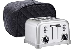 BOCZIF Housse anti - poussière pour grille - pain, grille - pain à 4 tranches, housse pour petits appareils de cuisine, housse de grille - pain pour la plupart des grille - pain standard