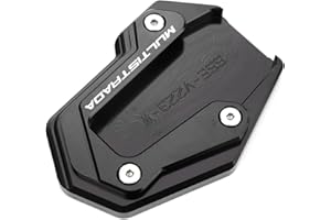 ZEXDDI Fit For DUCATI Multistrada V2 V4 S 2023 2024 Multistrada V4S V2S 2022 Motorcycle Kickstand foot Enlarger Support Side Stand Extension Pad (Black)