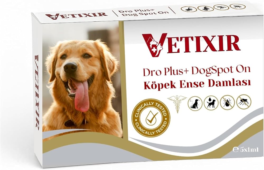Köpek Bitkisel Dış Parazit Bit Pire Kene Uzaklaştırıcı Damla | Köpek Ense Damlası 5x1ml