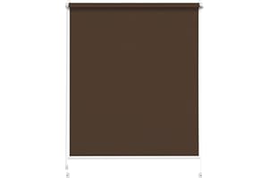 ‎RETTIKA Rettika Sichtschutz Rollo ohne Bohren - Schokolade, Breite: 80cm, Höhe 120 - Rollos für Fenster ohne Bohren, Fenster rollos für innen, Jalousien zum Klemmen, Klemmrollo