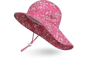 AMI&LI TOTS Ami&Li Bébé Chapeau Cou Protection Enfants Coton Anti-UV UPF 50 Chapeau de Soleil Fille Garçon Nourrisson Tout-Petit