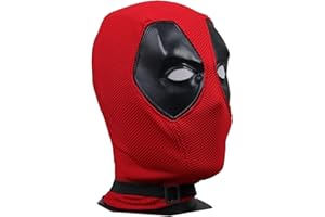 ALNILK Halloween Dead-pool-Maske,Superheld Wade Winston Wilson Strickmaske Luxus Reality Helm Halloween Cosplay Kostüm Party Zubehör Erwachsene