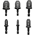 6pcs HVAC Repairing Set Air Conditioner Copper Tube Expander Swaging Tool Manual Pipe Swage Expander Drill Bit Soft Copper Tubing Bit with 1/4'', 3/8'', 1/2'', 5/8'', 3/4'', 7/8' Bits