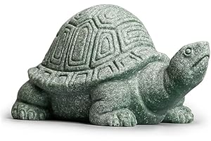 Heart Tong Tartaruga Decorazione Esterna,Statua a forma di Tartaruga,figurine di animali,Adatto per la Decorazione di Acquari, Decorazioni per Laghetti,Decorazione da Giardino,8,4 cm