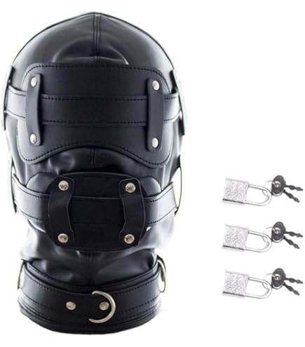Handgefertigtes Leder-Kopfgeschirr Für Pony-Play – Schwarz, Verstellbar, BDSM & Rollenspiel