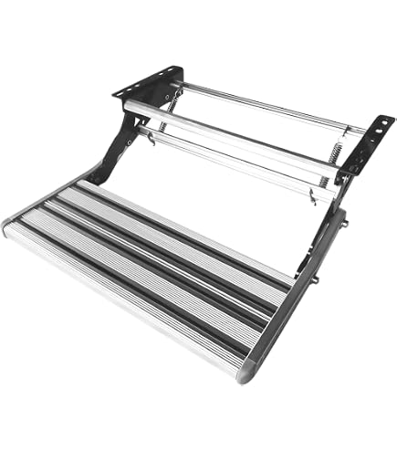 Produktbild von Trittstufe Wohnwagen KEESUNG Trittstufe Manuelle, 55cm Alu Trittstufe Reisemobil Manuelle Trittstufen Für Wohnmobile