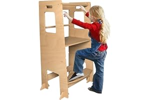 VOCPY Toddler Standing Tower - Complete Toddler Kitchen Stool Helper - Ideal Kids Kitchen Step Stool for Learning New Skills - 2024 Design with Safety Feet