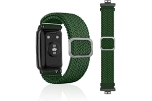 SeNool Pasek kompatybilny z Huawei Watch Fit/Fit New/Fit, Elegant/Fit SE, nylonowy, sportowy pasek do Huawei Watch Fit / Fit New/Fit Elegant/Fit Special Edition - zielony