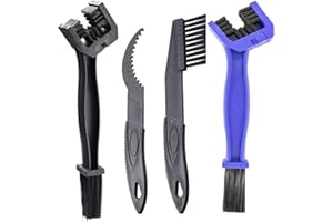 Bike Brush x 4 Pack MGIA Tech Bicycle Motorcycle Chain MTB Brush Cleaner Bike Gear Cleaning Brush 4PC Tool BLUEBLK