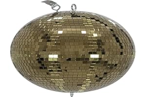 EUROLITE Mirror Ball, Gold, 30 cm, Multicoloured, One Size