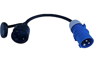 ETF CEE ADAPTER Schuko Kupplung auf CEE Stecker 230V Camping Boot H07RN-F 3x2,5mm²