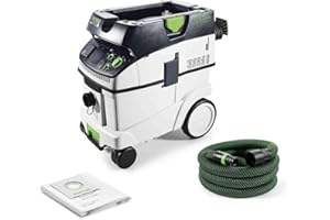 Festool Absaugmobil CTM 36 E CLEANTEC (mit Hauptfilter, SELFCLEAN Filtersack, Saugschlauch glatt Ø 27/32 x 3,5 m, Verschlussdeckel für Ansaugstutzen)