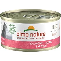 Almo Nature HFC Katzennassfutter Komplett Für Kätzchen – Mit Lachs & Thunfisch, 24 Dosen à 70 G, Getreidefrei