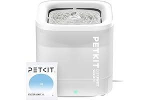PETKIT CYBERTAIL Fontaine à Eau pour Chats, avec Pompe à Eau sans Fil, Moins de 25dB, Filtre 3.0, Equipé de Lumières LED, Capacité de 1,8L pour Chats Chiens et D’Autres Animaux de Compagnie