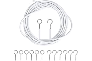 MAGNESIS Net Curtain Wire 3 Meter includes 6 Eyes and 6 Hooks for hanging Curtains?