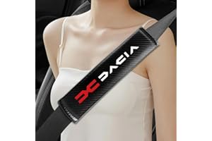 GÉNERIC 2 Stück Auto Gurtpolster Gurtschoner, für Dacia Duster Spring Logan Sandero Jogger Lodgy Bigster Dokker Interieur Styling Zubehör Gurtschoner