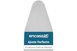 ENCASA XO Encasa Homes Funda Tabla De Planchar Metalizado Reflectante De Silicona, 125 x 46 cm Pulgadas con Espuma Gruesa Y Almohadilla De Fieltro, Resiste Quemaduras Y Manchas, Reduce El Tiempo De Planchado