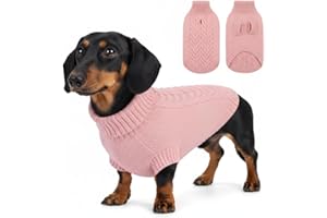 ASENKU Jersey Perro Mediano,Suéter para Perros Gato Cálido Ropa de Invierno,Abrigo para Mascotas para Bulldog Frances,Chihuahua,Teckel, M