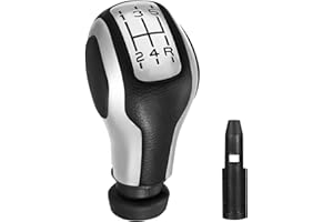 Spurtar Skórzana gałka zmiany biegów 5 prędkości ręczna dźwignia prędkości samochodu dla Peugeot 206 207 208 306 307 308 1007 3008 dla Citroen C1 C2 C3 C4 z adapterem