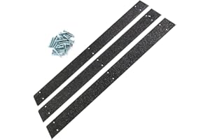 HOOPEVER Anti Slip Grip Strips for Stairs, 2" x 24" Heavy Duty Non Slip Decking Strip, Aluminum Alloy Staircases & Floor Security Hardware Prevent Falls (3 Pack, with Screw)