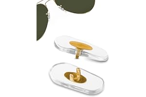 Wysokiej jakości miękkie silikonowe noski kompatybilne z RB Aviator | Zastąpienie pewnego lotnika RB | Kolor złoty | Wstawki | 1 para | przez Sports World Vision