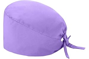 chiphop Antipolvere Donna Cappello, Cuffie Chirurgiche per Infermiera Dottore Infermiera Cuoco cosmetologi, Cappello con Stampa Natalizia, Cuffia Chirurgica con Fascia Regolabile