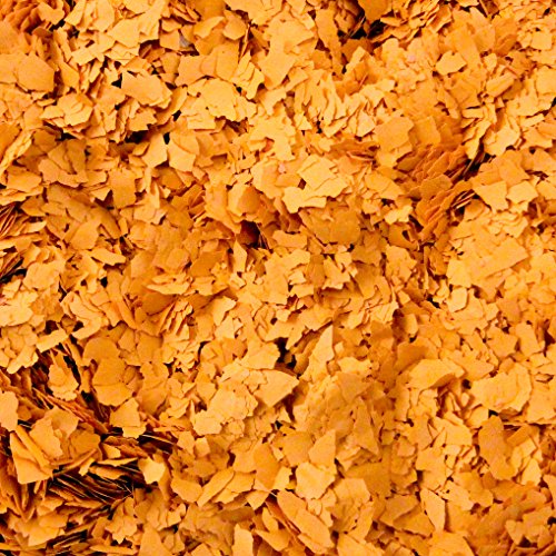 Preisvergleich Produktbild Bodenbeschichtung Farbchips small plates orange3 grob 1kg