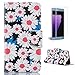 Price comparison product image CaseHome Premium PU Leather Samsung Galaxy Note 7 Case with [Free Screen Protector] Book Style Folio Flip Magnetic Closure Wallet Design with Card Holder Slot Stand Feature Soft Rubber Bumper Inner Protector Slim Fit Full Body Protective Cover Skin Shell for Samsung Galaxy Note 7 with Unique Style Pattern Design-White Daisy