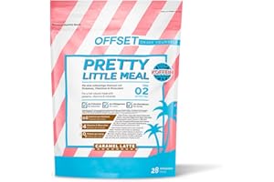 ‎OFFSET NUTRITION Pretty Little Meal Shake Caramel Latte von OFFSET Nutrition, leckerer Milchshake zum abnehmen oder Gewicht halten, 208 Kalorien pro Portion, mit Karamell-Eiskaffee-Geschmack, 28 Portionen