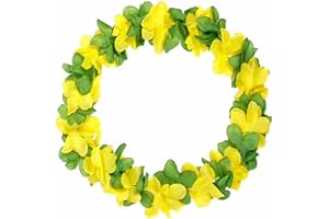 Blackshirt Company Brasilien Blumenkette WM EM Hawaikette Gruen Gelb